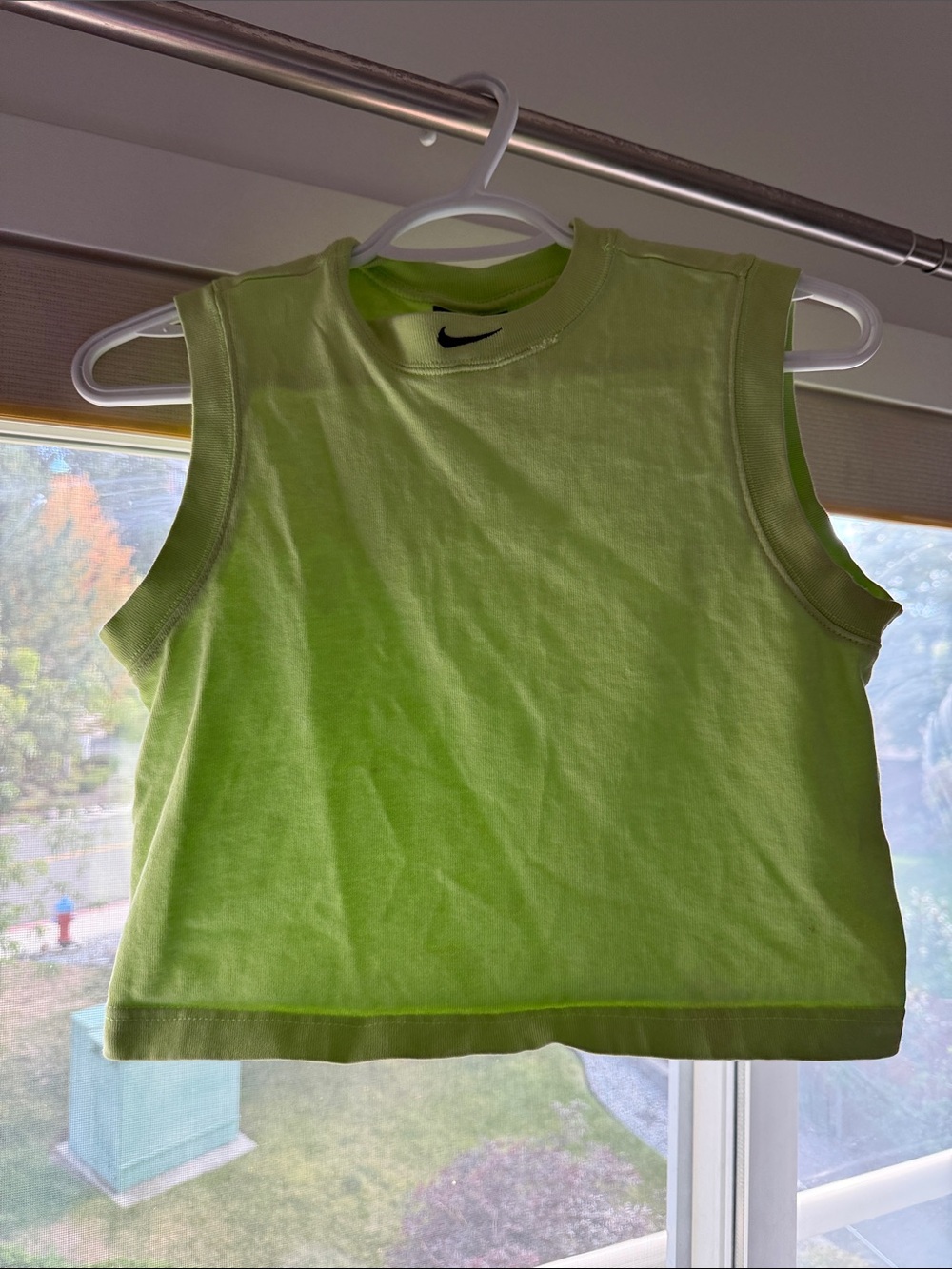 Vintage Nike Neon Green Sleeveless Crop Tank